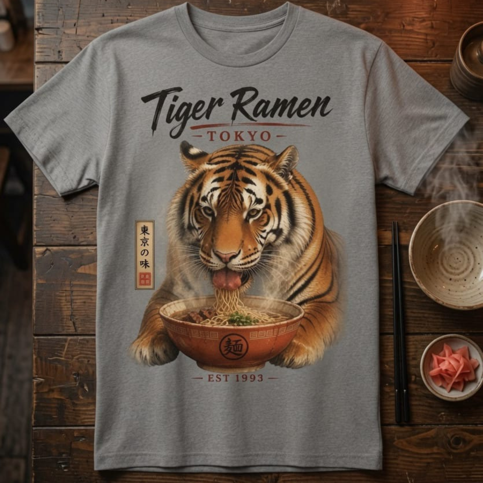 Japanese Ramen Dragon T-Shirt -2