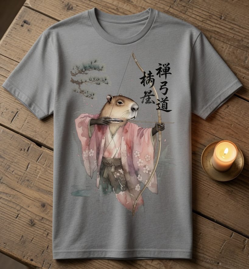Capybara Zen Graphic T-Shirt -2